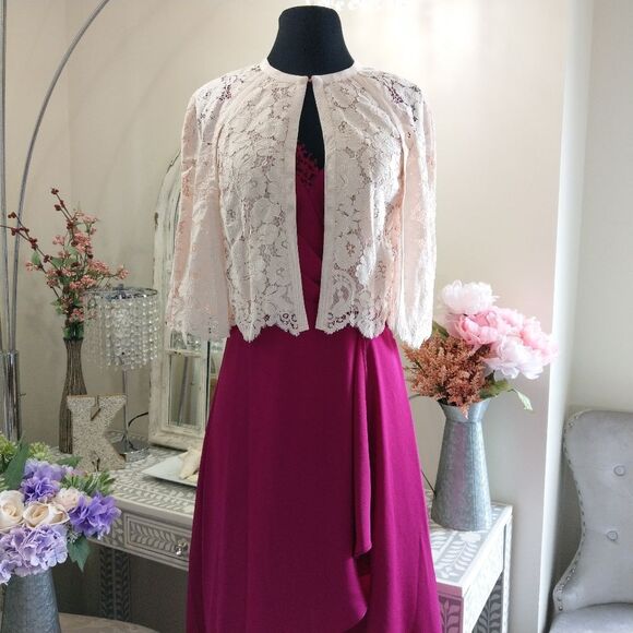 NWT TED BAKER LACE CAPE CARDIGAN - Picture 4 of 8